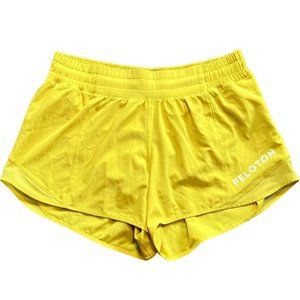 Peloton Lululemon Hotty Hot Short II 4" Soleil Yellow Size 8 W7AWBT